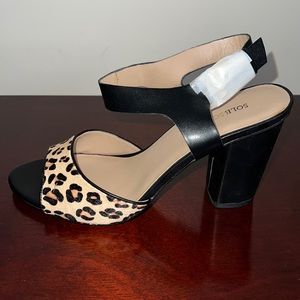 Sole Society leopard print sandal. Size 8.5.